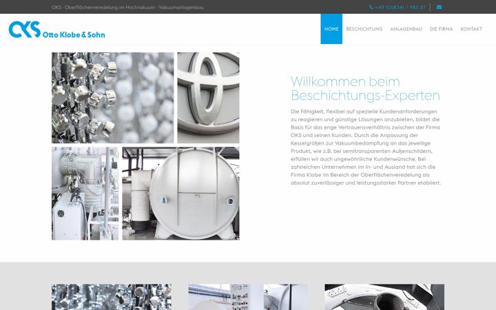 Screenshot of klobe.de