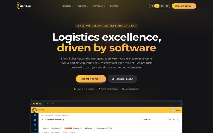 Screenshot of klocel.com