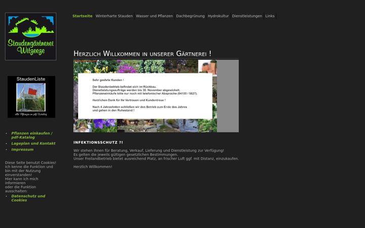 Screenshot of klock-stauden.de