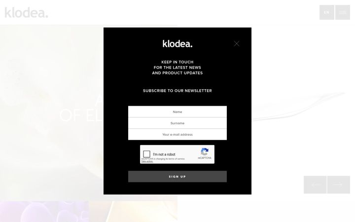 Screenshot of klodea.com
