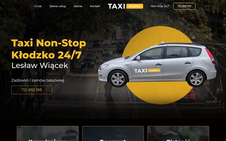 Screenshot of klodzko-taxi.pl
