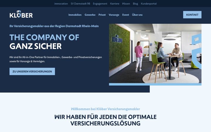 Screenshot of kloeber-vm.de
