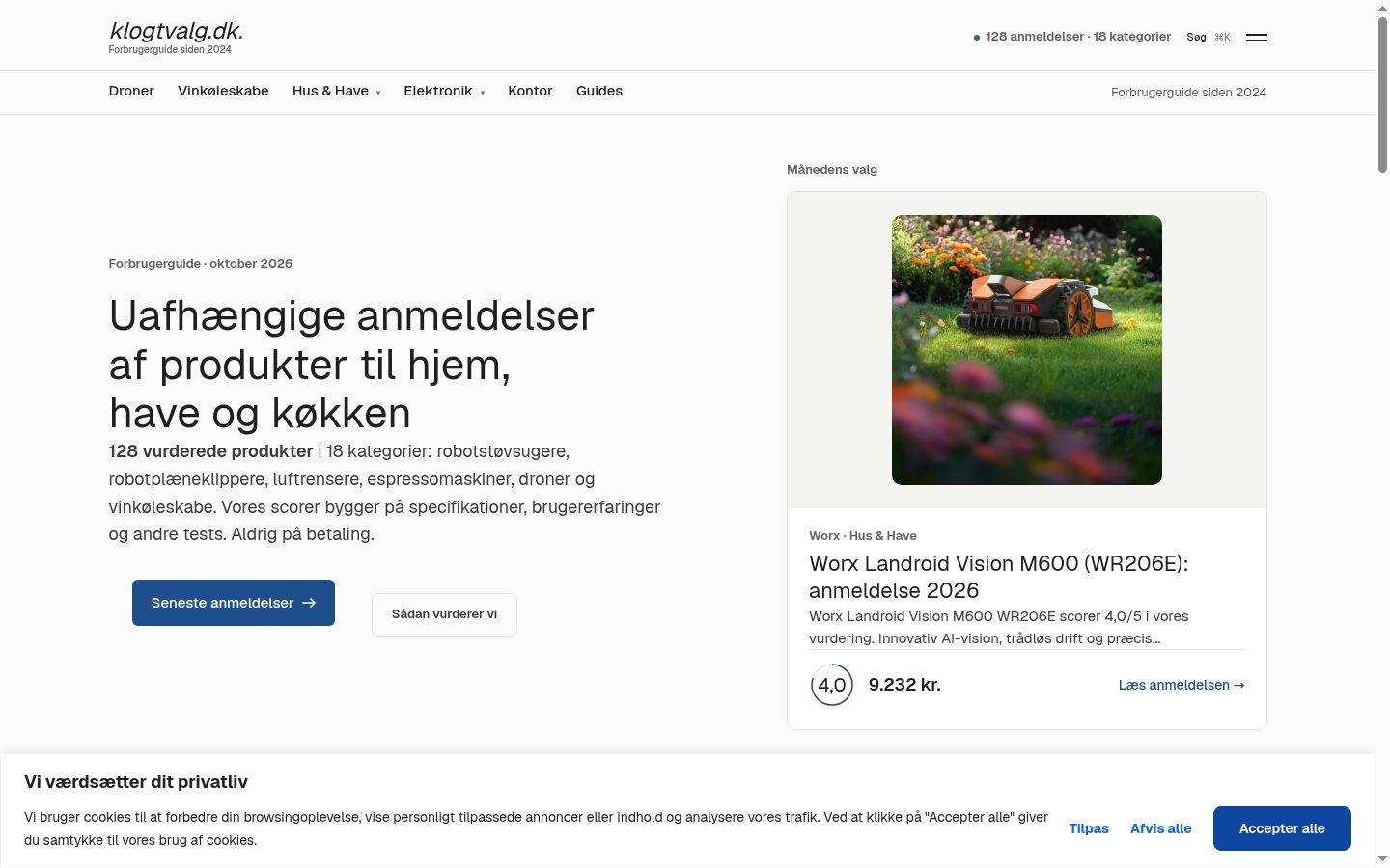 Zrzut ekranu banera zgody wyświetlanego przed jakąkolwiek interakcją