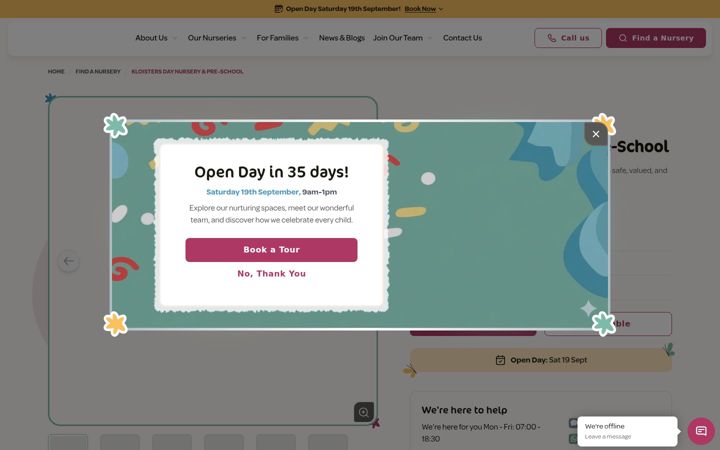 Screenshot of kloisters.co.uk
