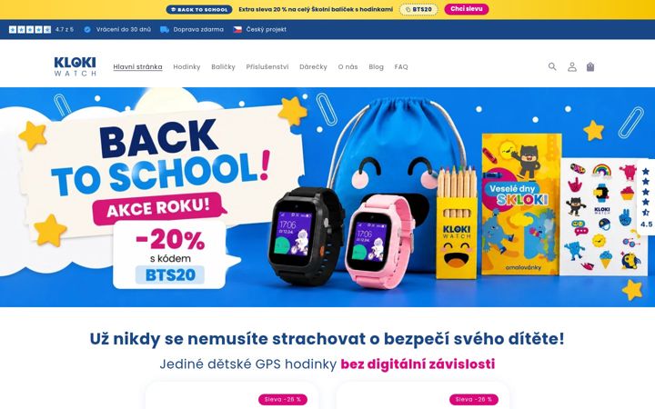 Screenshot of kloki.cz