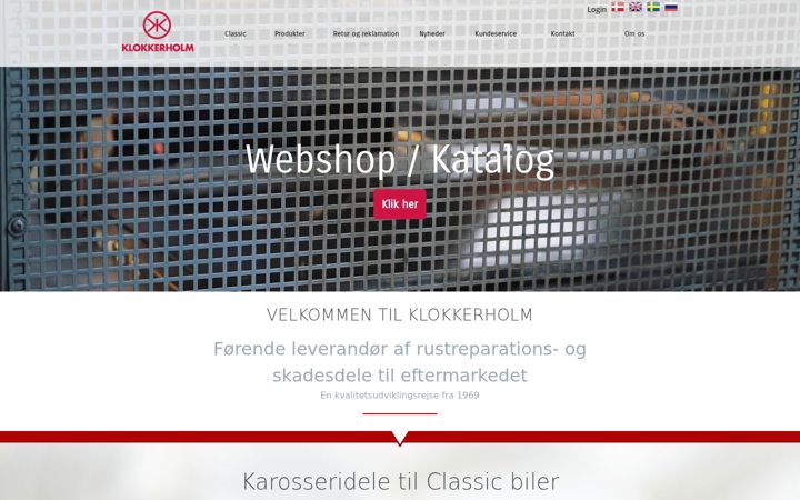Captura de pantalla de klokkerholm.com