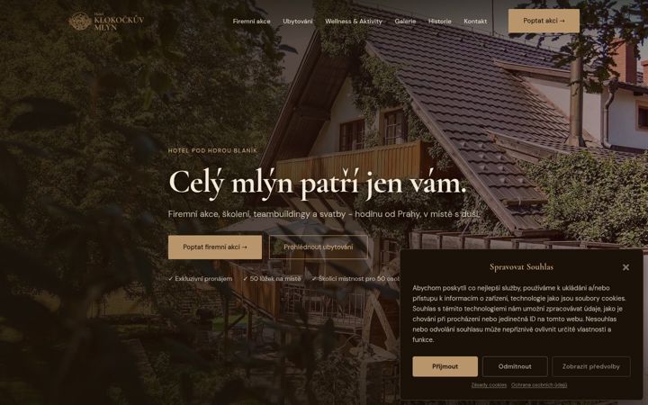 Screenshot of klokockuvmlyn.cz