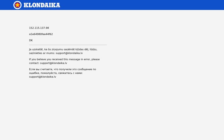 Screenshot of klondaika.lv