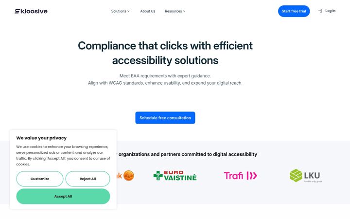 Screenshot of kloosive.com