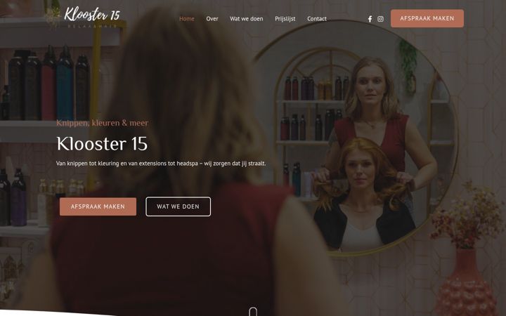 Screenshot of klooster15.be