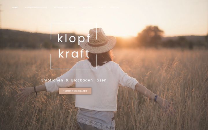 Screenshot of klopf-kraft.at