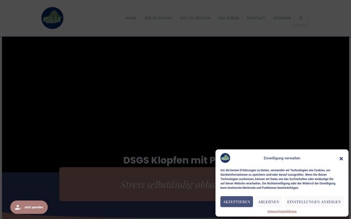 Screenshot of klopfenmitpep.ch