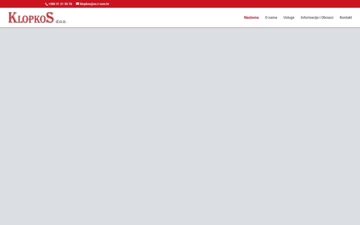 Screenshot of klopkos.hr