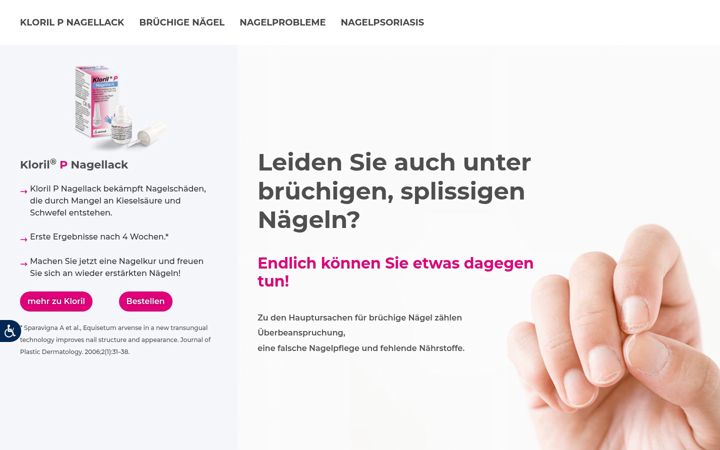 Screenshot of kloril.ch