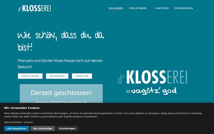 Screenshot of klosserei.at