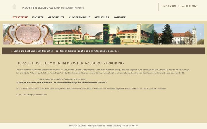 Screenshot of kloster-azlburg.de