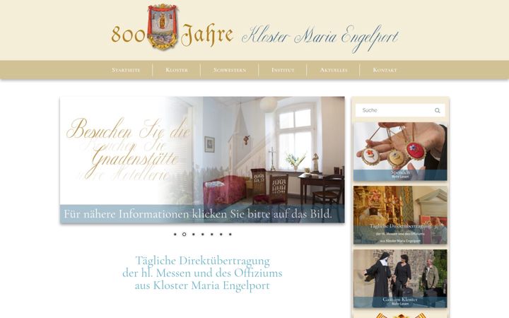 Screenshot of kloster-engelport.de
