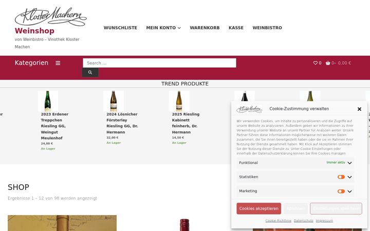 Screenshot of kloster-machern-shop.de
