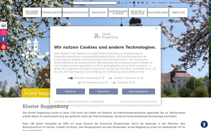 Screenshot of kloster-roggenburg.de