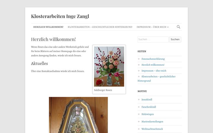 Screenshot of klosterarbeit-izangl.de