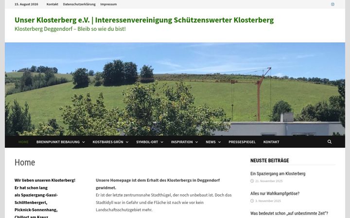 Screenshot of klosterberg-deggendorf.de