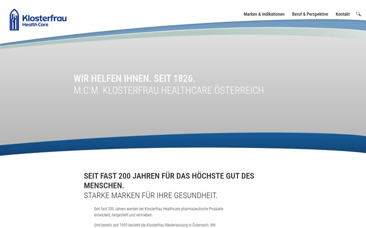 Screenshot of klosterfrau.at