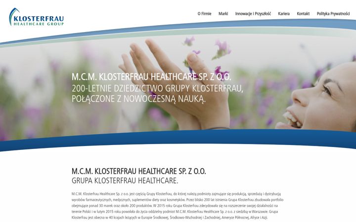 Screenshot of klosterfrau.pl