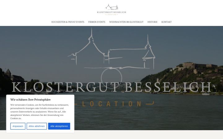 Screenshot of klostergut-besselich.de