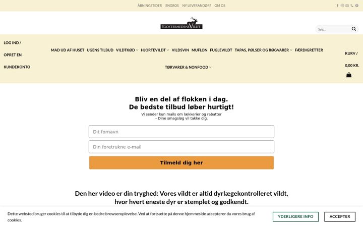 Screenshot stránky klosterhedensvildt.dk