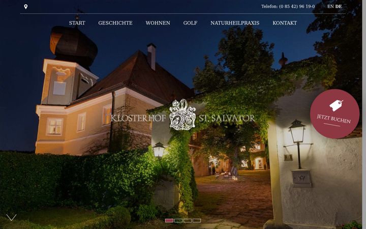 Screenshot of klosterhof-st-salvator.de