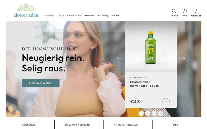 Screenshot of klosterladen-linz.at