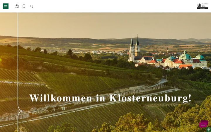 Screenshot of klosterneuburg.net