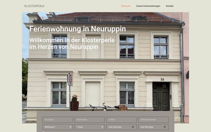 Screenshot of klosterperle.de
