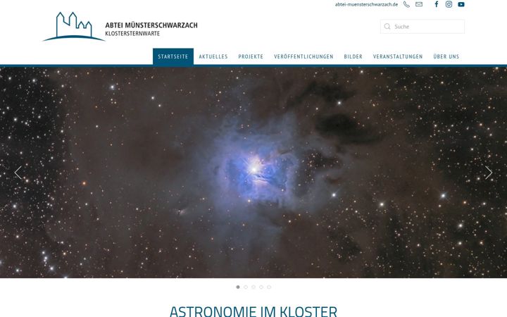 Screenshot of klostersternwarte.de