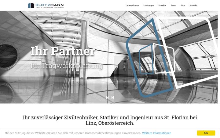 Screenshot of klotzmann.at