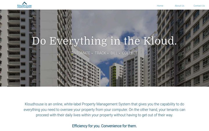 Screenshot of kloudhouse.com