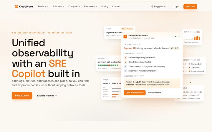 Screenshot of kloudmate.com
