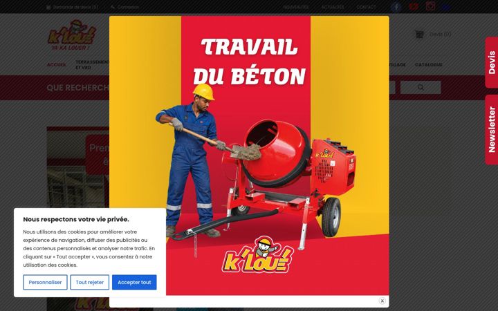 Screenshot of kloue.fr