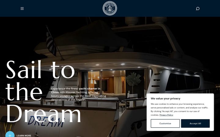 Screenshot of klouvas-yachting.gr