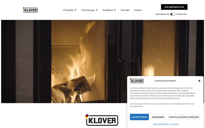 Screenshot of klover-gmbh.de