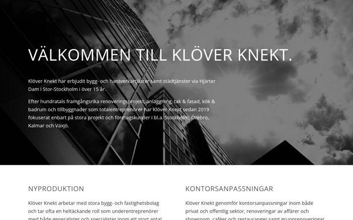 Screenshot of kloverknekt.se