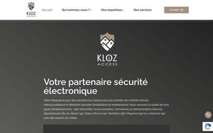 Screenshot of klozaccess.fr