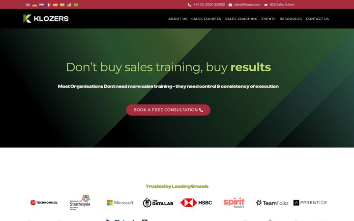 Screenshot of klozers.com