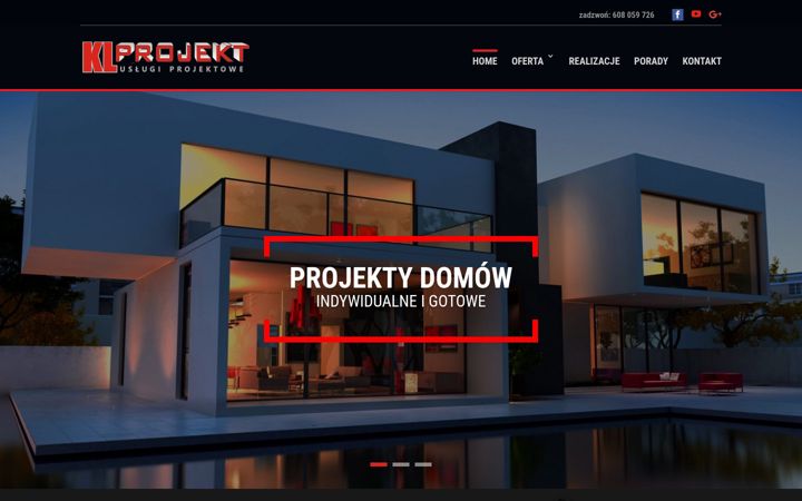 Screenshot of klprojekt.pl