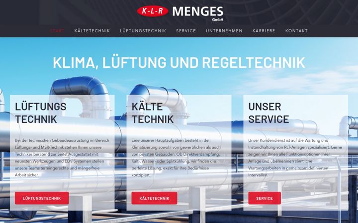 Screenshot of klr-menges.de