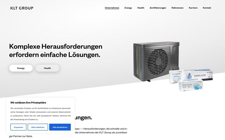 Screenshot of klt-group.de