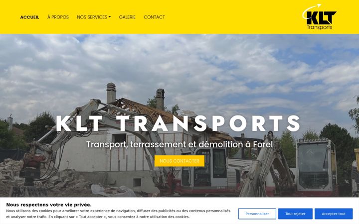 Screenshot of klt-transports.ch