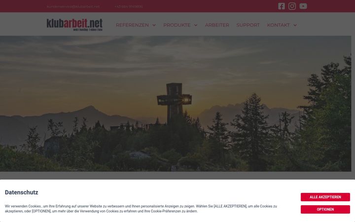 Screenshot of klubarbeit.net