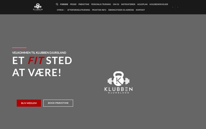 Screenshot of klubbendjursland.dk