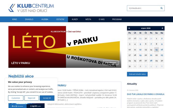 Screenshot of klubcentrum.cz